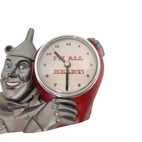 VTG Tin Man 1998 Jack Haley Wizard of Oz “IM ALL HEART!” Free-Standing Clock - Picture 3 of 9